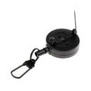 Key Chain Fly Fishing Zinger 50cm Retractor Steel Rope Cord Carabiner Clip
