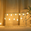 80LED Battery Box Ball String Light Christmas Party Decorative Lamp (10m) A