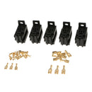 5 Pc 40a Relay Plug 4-pin Mounting Socket + Terminals Base Holder