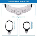 2X(Headband Magnifier With 2 Led Lights And 5 Detachable Lenses 1X,1.5X,2X,