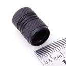 4pcs Aluminum Alloy Auto Car Tire Tyre Wheel Valve Stem Caps Dust Covers Black