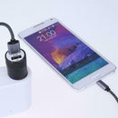 Metal Dual USB 2.1A Car Cigarette Lighter Adapter Charger(Black) A
