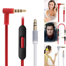 3.5mm Male to Male Right Angle Connector Cord,Audio Extension Cable In-line Mic
