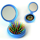 Rainbow Volume Massage Hair Brush Pocket Size Round Hair Brush Comb With Mi