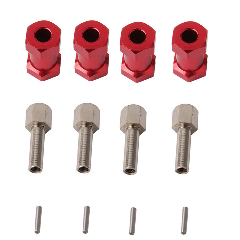 1/10 Scale Metal Wheel Extension Hub Hex Adapter for Axial SCX10 RC Car Accs