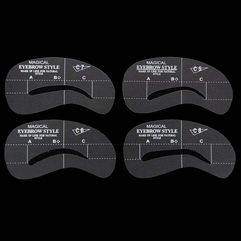 24Pcs Eyebrow Stencil Eyebrow Care Design Template Makeup Beauty Tool & 24P G8V5