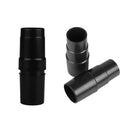 3 x Vacuum Cleaner Brush Nozzle Hose Connector Adapter 32mm Inner Dia. Black