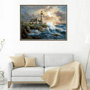 DIY 5D Diamond Art Painting Full Kits,Seaside Scenery,Crystal Rhinestone Em