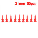 50 Pcs Red Golf Tee Sport Double-deck Golf Ball Tees 31MM ZY BX