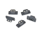 5 Pcs IEC320 C8 2 Terminal Power Plug Inlet Socket AC 250V 2.5A Black JR