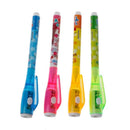 4x Invisible Ink Pen Spy Pen With Light Magic Marker Kid Pen for Secret Message