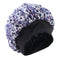 Women Floral Night Sleep Cap Hair Bonnet Hat Head Cover Turban Wrap Navy