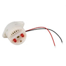 DC 6-24V 30mA 2 Wire Industrial Red LED Flash Alarm Buzzer Siren 90dB J8K1