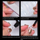 Extension Gel Kits Nail Art French Tip Crystal UV Gel Slice Brush (Set 2) A