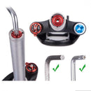 Aluminium Alloy Bike Headset Star Nuts Expander Plug Fork Nut 1-1/8" Dia.