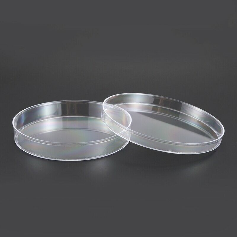 20 Pack Sterile Plastic Petri Dishes, 100mm Dia x 15mm Deep, with Lid M6T3