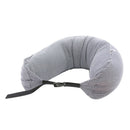 Microbeads U Shaped Travel Pillow Airplane Car Comfort Neck Support Black