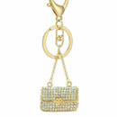 Modern Crystal Rhinestone Handbag Charm Pendant Keychain Bag Keyring Key Ni A8X4