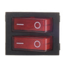 Red Light Illuminated 6 Pin Dual SPST ON/OFF Boat Rocker Switch AC 15A/250V N2A3