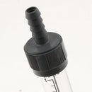 Water Liquid Flow Measuring Tube Rotameter Flowmeter 0.2-1GPM Grey+ Clear