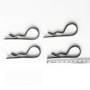 4pcs Marine Stainless Steel R Retaining Clips Spring Cotter Pins 4x80mm