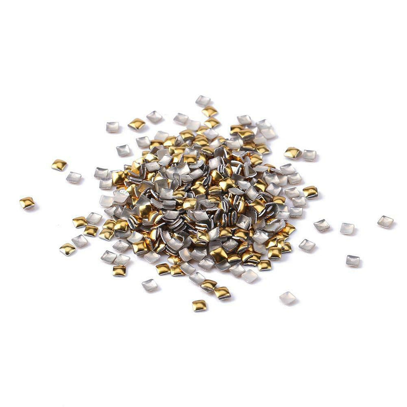 500pcs/set Square Rivet Nail Art Stickers DIY Manicure Decals Decoration A