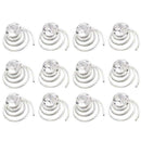 12 X Spiral twist diamond Bridal Wedding Clip Hair Pin D4X3