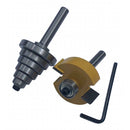 Woodworking 1/4" Shank Rabbet Router Bit with 6 Bearings for Multiple Depths