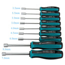 Penggong 9Pc Metal Socket Wrench Wrench Screwdriver Hex Nut Key Screwdriver K3U4