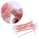 80Pcs Double Head Cotton Swabs Ear Clean Tools Earpick Makeup Cotton Tip Su P5K7