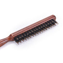 Hair Brush Wood Handle Boar Bristle Beard Brush Comb Detangling Straightening T/