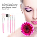 5pcs Blusher Foundation Powder Eyeshadow Eyebrow Lip Makeup Brushes Set Kit