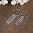 Creative Keychain Letter "Drive Safe Daddy I Love You" Father's Day Keyring Gift