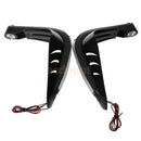 7/8" Dirtbike ATV Motorcycle Brush Bar Hand Guard Handguard LED Light Black