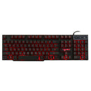 Russian/English Mechanical Feel Wired Gaming Keyboard for PC Cool Backlit