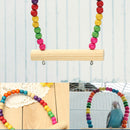 1x Great Wooden Bird Parrot Swing Toys Parakeet Cockatiel Lovebird Budgie Cag 3C