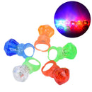 5pcs LED Flashing Ring Finger Shiny Kids Party Light up Glow in the dark Ring=SP
