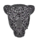 black leopard head suquins diy women embroidery patches for clothing DIY craftOZ