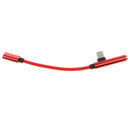 2 In 1 USB-C to Charger & 3.5mm AUX for Android Splitter Audio Cable red