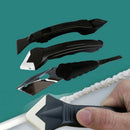 3x Silicone Scraper Kit Caulking Grouting Tool Sealant Finishing Cleaning &4Pads
