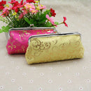 Women's Flower Floral Coin Purse Wallet Money Bag Mini Clutch Bag(Rose Red) S6I1