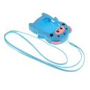 Cute Pig Silicone Watch Protective Case with Strap Lanyard Pendant blue