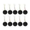 10pcs Mini Chalkboards Signs Hanging BlackBoard Round Message Board Sign