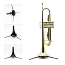 Trumpet Holder Tripod Stand Metal Leg Detachable Portable Foldable Black J2M2