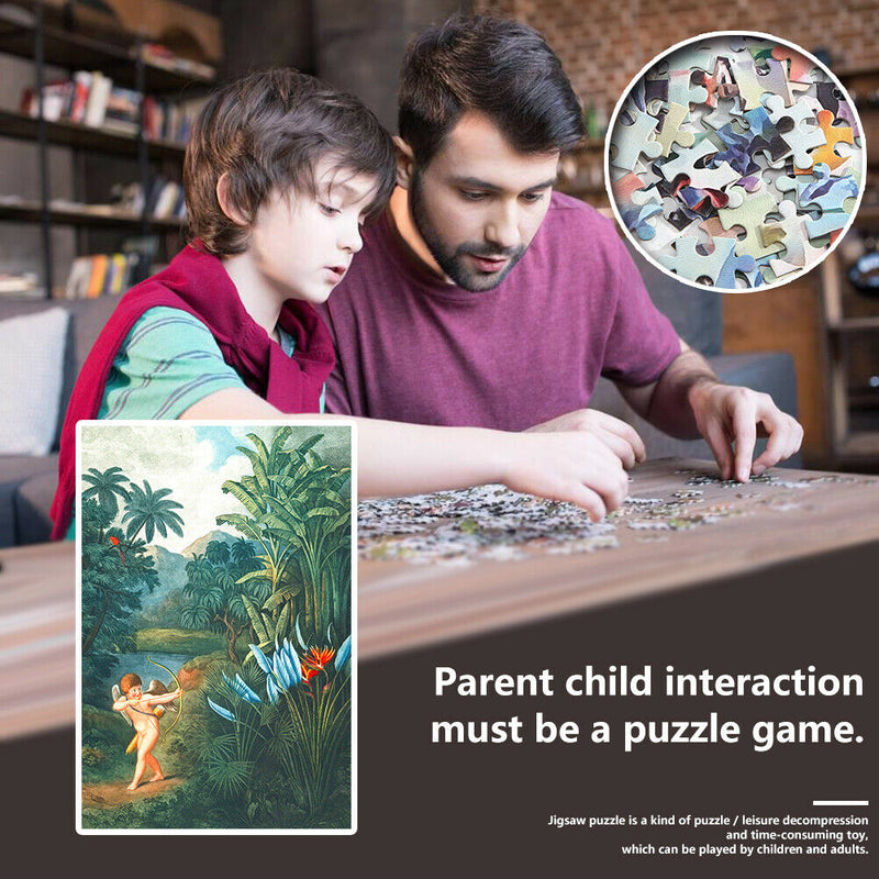 1000pcs Paper Puzzles Jigsaw Jungle Archery Boy Kids Adults Assemble Toys