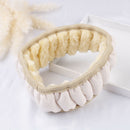 3X Winter beige soft warm plush car steering wheel cover handbrake covers  3C