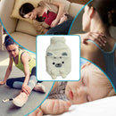 Soft Rubber Safety Home Hot Water Bottle Cold Relief Keep Warm With Fleece Cover
