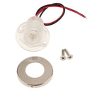 Round LED Livewell Courtesy Lights Marine Boat RV 12V DC Clear Lens