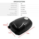 5W Air Bubble Disc Dual Stone Aquarium Fish Tank Oxygen Pump Thermometer + Tube