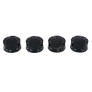 4pcs Acrylic Electric Guitar Volume Adjusting Rotary Knob Potentiometer Cap